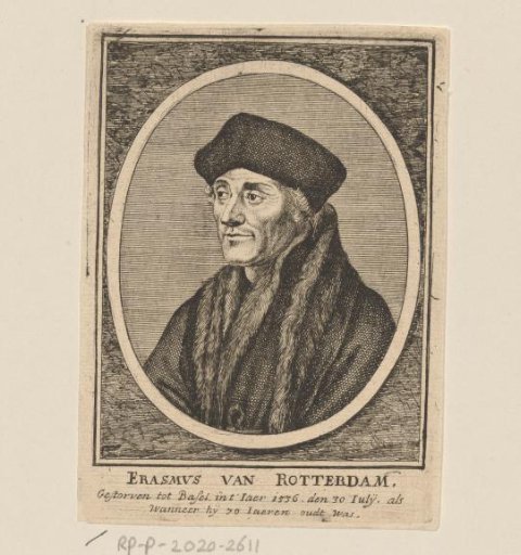 Portrait of Desiderius Erasmus