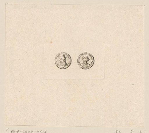 Two medals with the portrait of Matthaeus Fleck at the age of 36 and Regina Schirmer at the age of 24