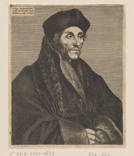 Portrait of Desiderius Erasmus