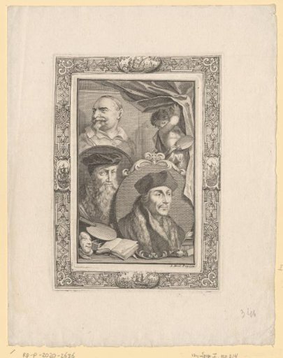 Portraits of Desiderius Erasmus, David Jorisz. and Jan Snellinck