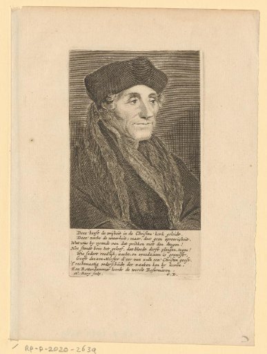Portrait of Desiderius Erasmus