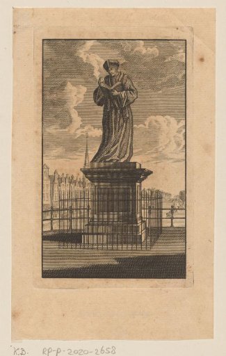 Statue of Erasmus on the Grote Markt in Rotterdam