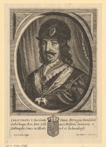 Portrait of Christian V, King of Denmark and Norway