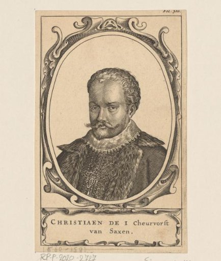 Portrait of Christian I of Saxony
