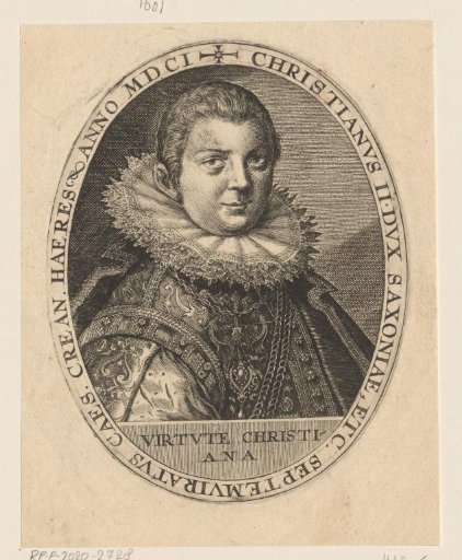 Portrait of Christian II of Saxony