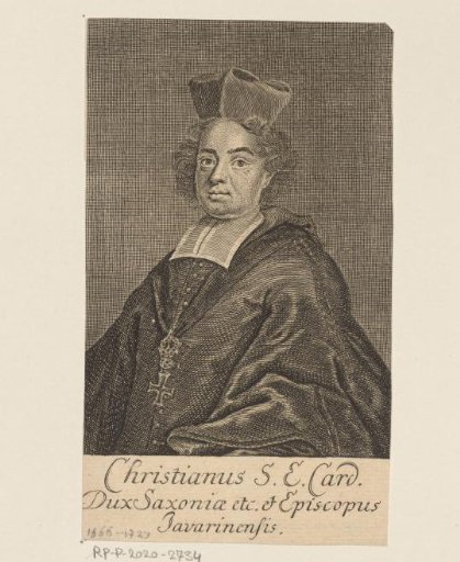 Portrait of Christian August, Duke of Saxony-Zeitz