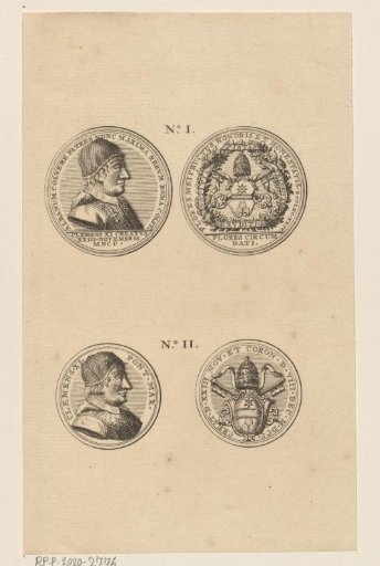 Two medals with the portrait of Pope Clement XI