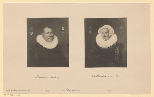 Double Portrait of a Man and Woman, Possibly Daniel van Bosbeek and Catharina van Nyenhuis