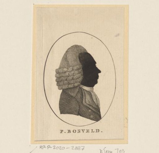 Silhouette portrait of Paulus Bosveld