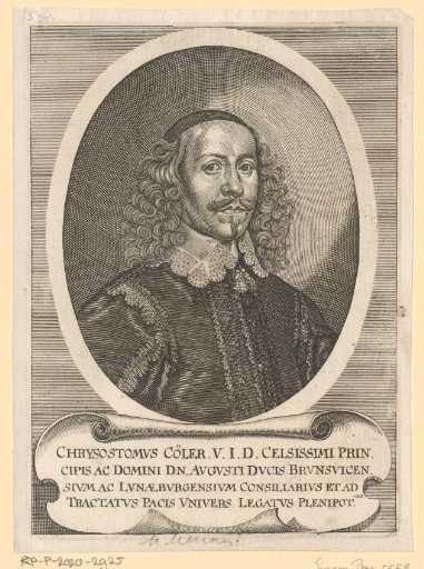 Portrait of Chrysostomus Cöler