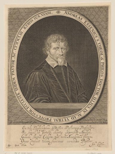 Portrait of Andreas Essenius at the age of 33