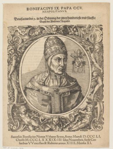 Portrait of Pope Boniface IX