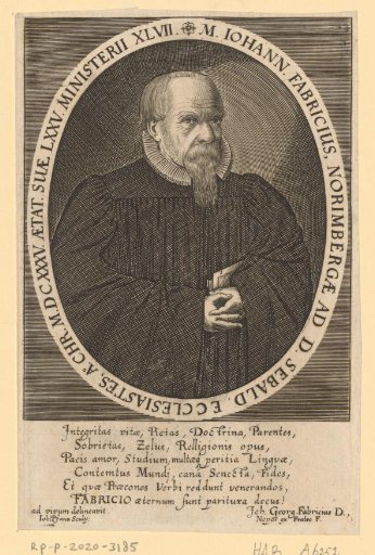 Portrait of Johann Fabricius at the age of 47