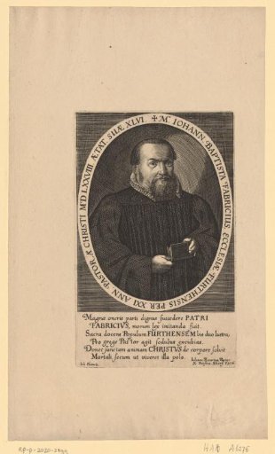 Portrait of Johann Baptist Fabricius at the age of 46