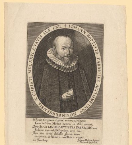 Portrait of Johann Baptist Fabricius at the age of 62