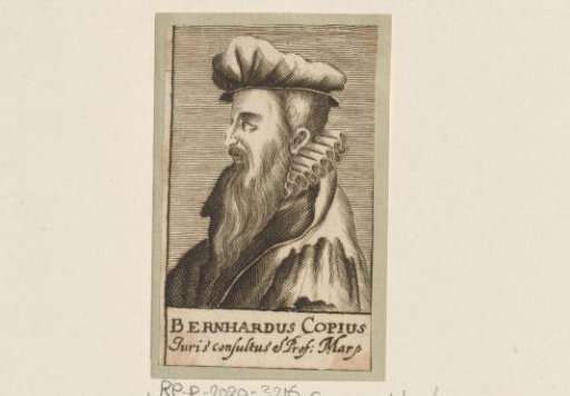 Portrait of Bernhard Copius