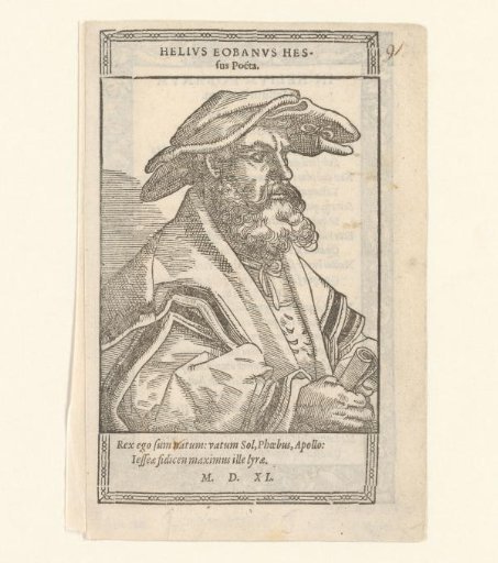 Portrait of Helius Eobanus Hessus