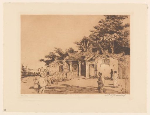 View of a Buddhist Temple in Medan