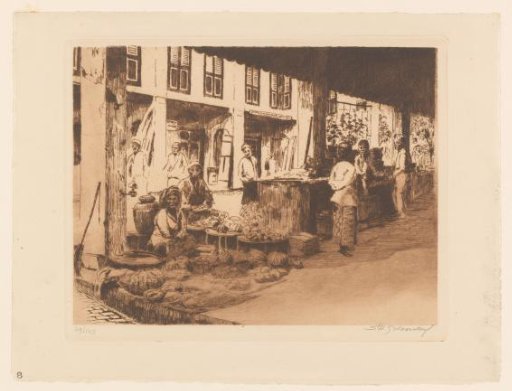 View of a Market in Medan