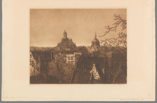 View of Leiden at Evening