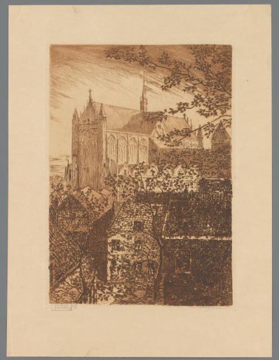 View of the Hooglandse Kerk in Leiden
