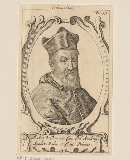 Portrait of Marcus Antonius De Dominis