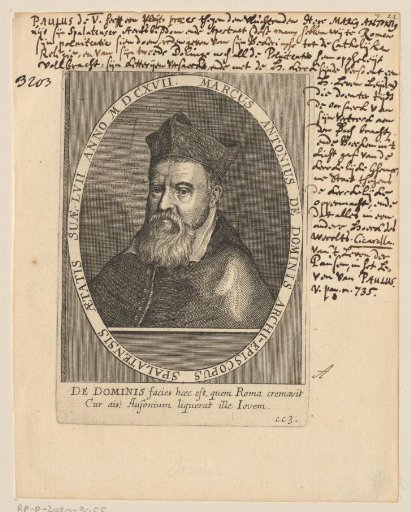 Portrait of Marcus Antonius De Dominis