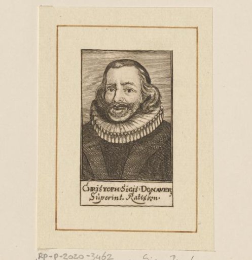 Portrait of Christoph Sigmund Donauer