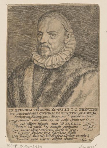 Portrait of Hugo Donellus