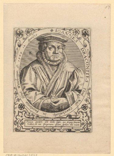Portrait of Johann Draconites