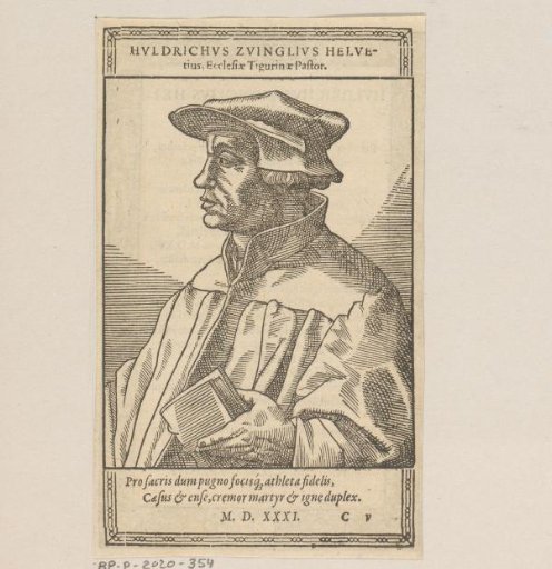 Portrait of Ulrich Zwingli