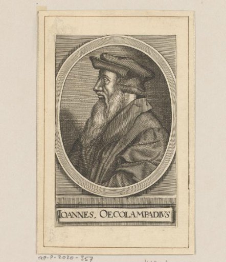 Portrait of Johannes Oecolampadius