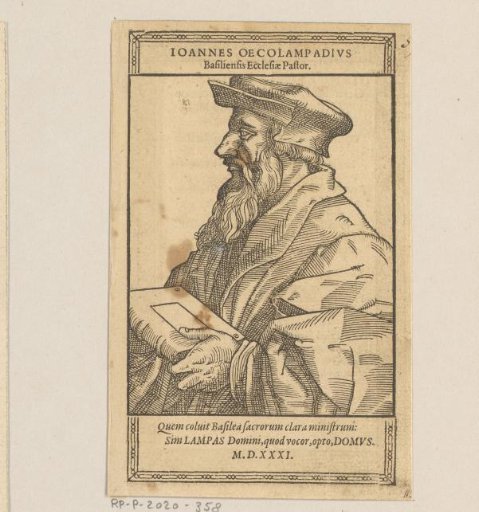 Portrait of Johannes Oecolampadius