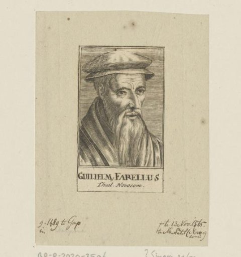 Portrait of Guillaume Farel