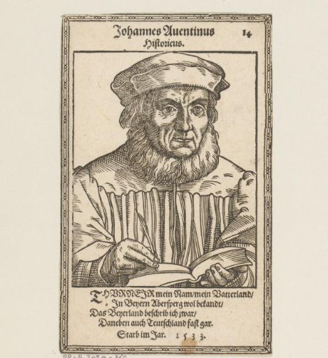 Portrait of Johannes Aventinus