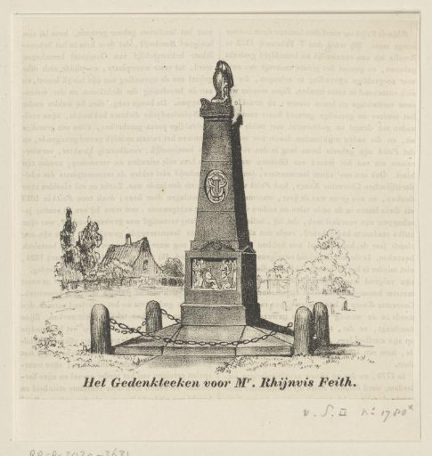 Monument for Rhijnvis Feith at the cemetery in Zwolle