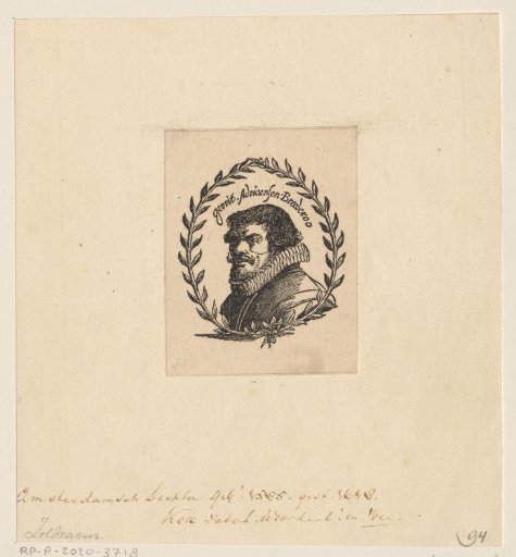 Portrait of Gerbrand Adriaensz. Bredero