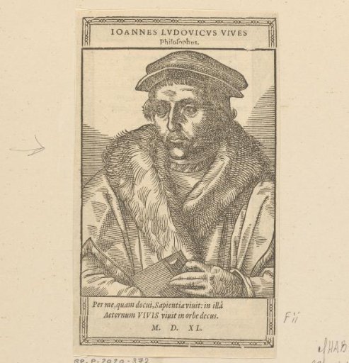 Portrait of Juan Luis Vives