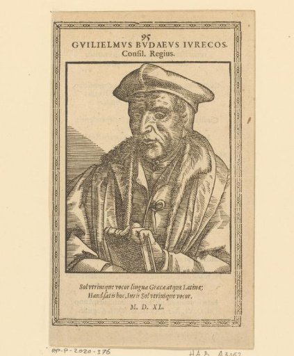 Portrait of Guillaume Budé
