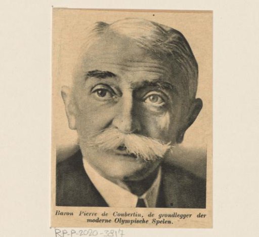 Portrait of Pierre de Coubertin