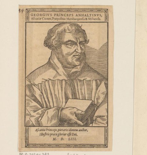 Portrait of Georg III von Anhalt-Plötzkau