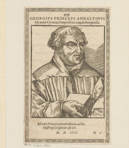 Portrait of Georg III von Anhalt-Plötzkau