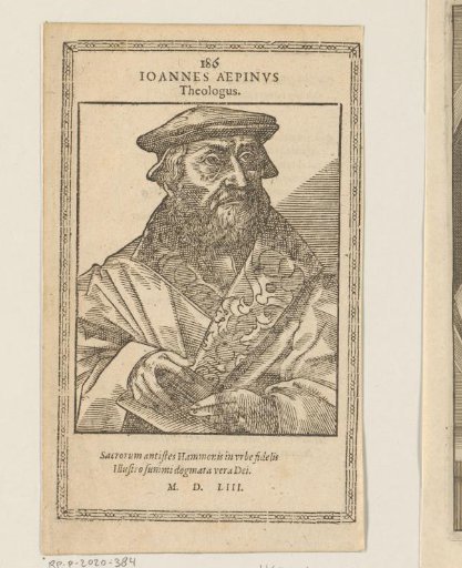 Portrait of Johannes Aepinus