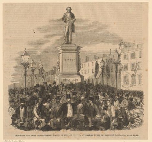 Unveiling of the statue of Richard Cobden