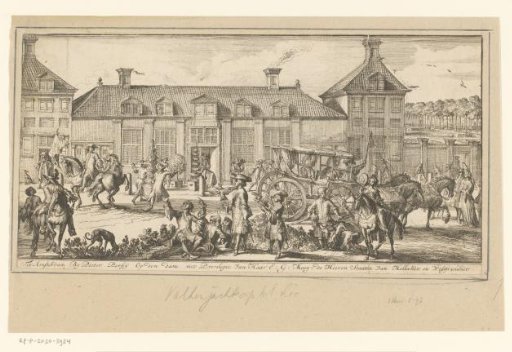 View of Palace Het Loo (profile, right part)