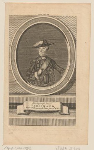 Portrait of Ferdinand of Brunswick-Wolfenbüttel