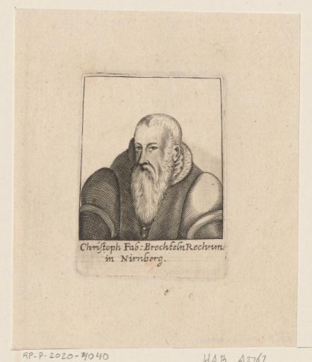 Portrait of Christoph Fabius Brechtel