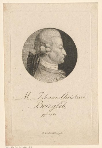 Portrait of Johann Christian Briegleb