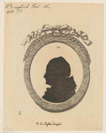Silhouette Portrait of Johann Christian Briegleb