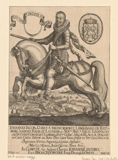 Equestrian portrait of Johan Jacob von Bronckhorst-Batenburg